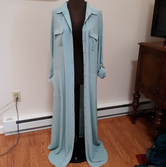 Soft Surroundings Light Blue Maxi Dress - Picture 8 of 12